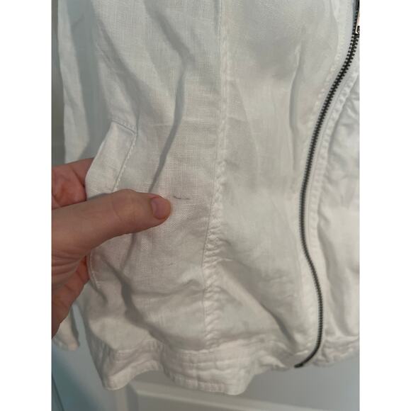 Cynthia Rowley White Linen Jacket – Size Small - Picture 4 of 5